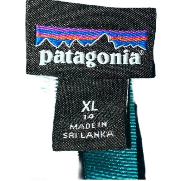 PATAGONIA EUC BOYS GIRLS BLUE SWEATER TOP SHIRT WINTER CASUAL SKIING SIZE XL - Picture 4 of 5